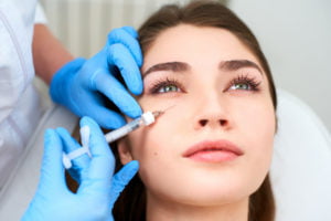 A Lady getting Injecatbles on face | Beauty Boost Med Spa in Newport Beach, CA