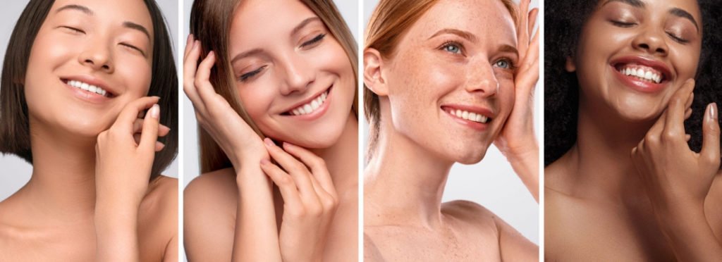 Portrait of four Ladies happy with their skin | Medspa in Newport Beach CA | Beauty Boost Med Spa